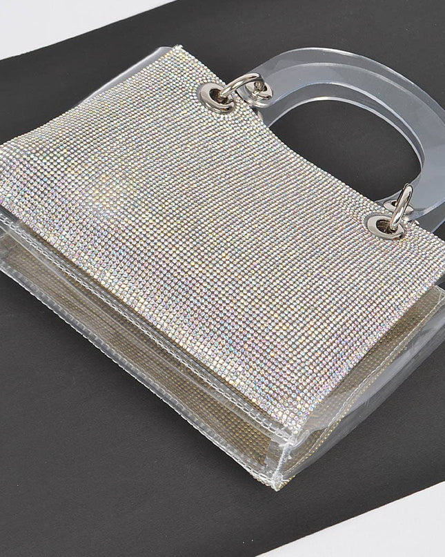 Rhinestone Clear Bag