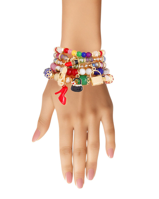 Rainbow Fashion Charm Bracelets
