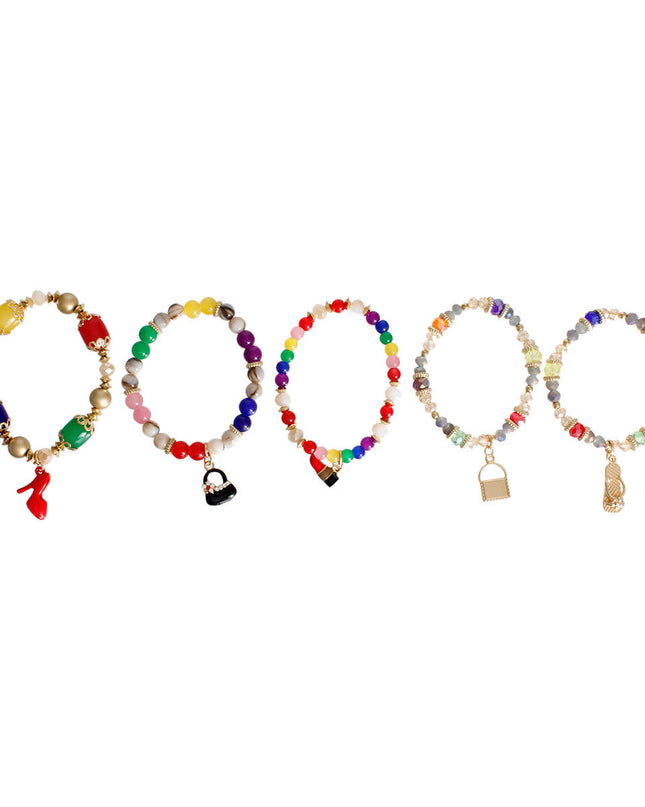 Rainbow Fashion Charm Bracelets