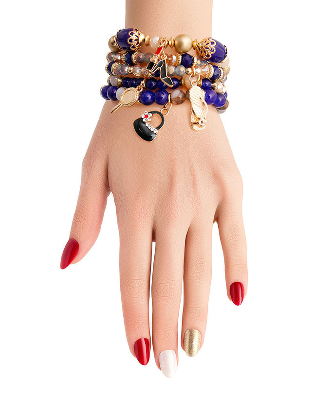 Blue Bead Fashion Charm Bracelets