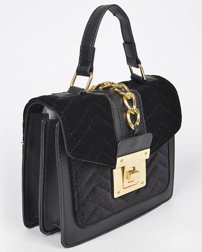 Quilted Velvet Bag