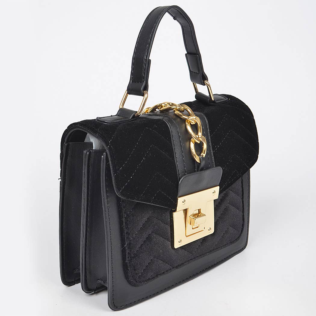 Quilted Velvet Bag