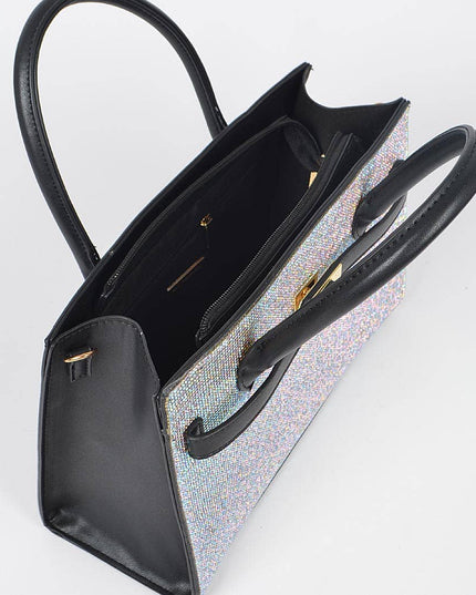 Rhinestone Satchel Bag