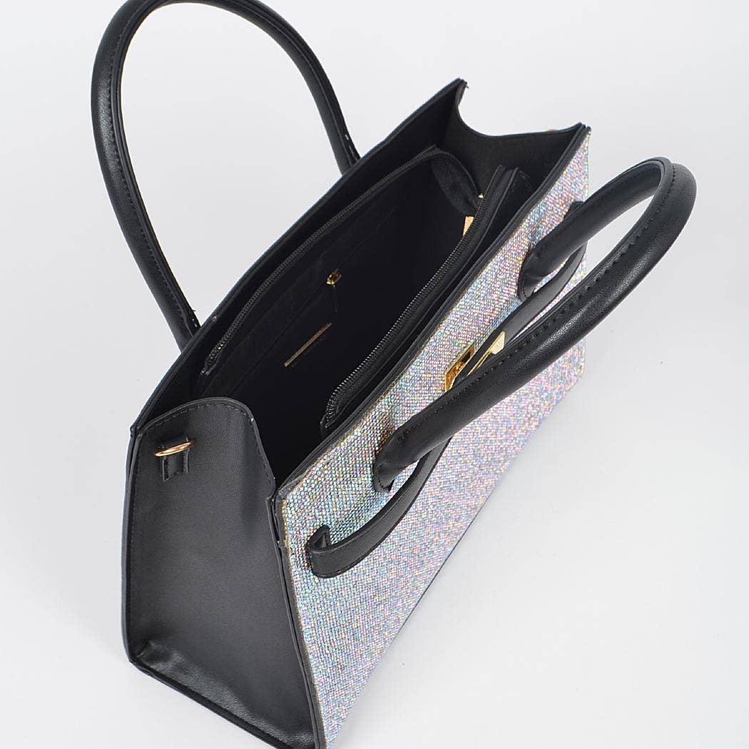 Rhinestone Satchel Bag