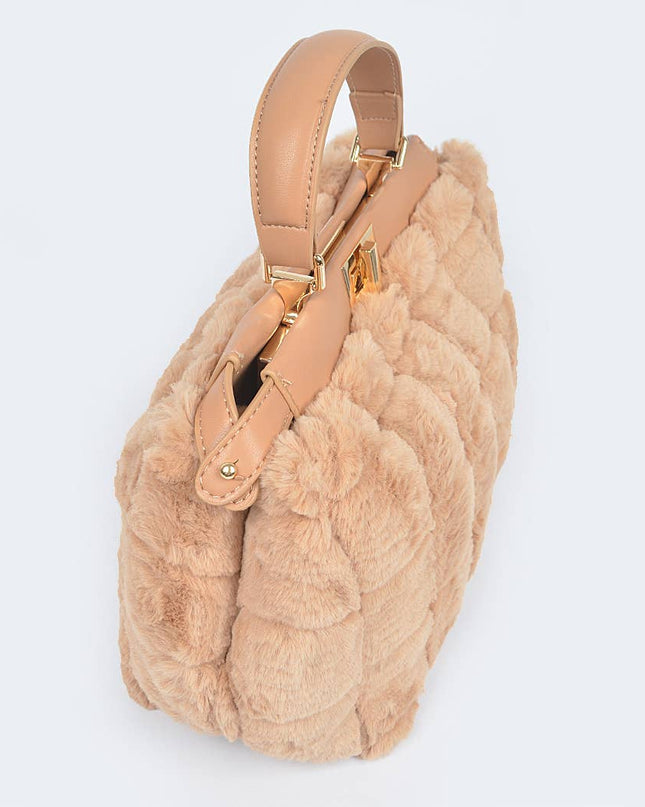 Embossed Fur Bag