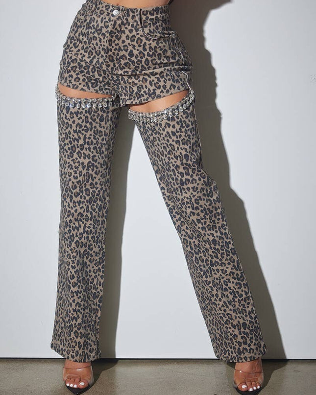 Rhinestone Animal Denim