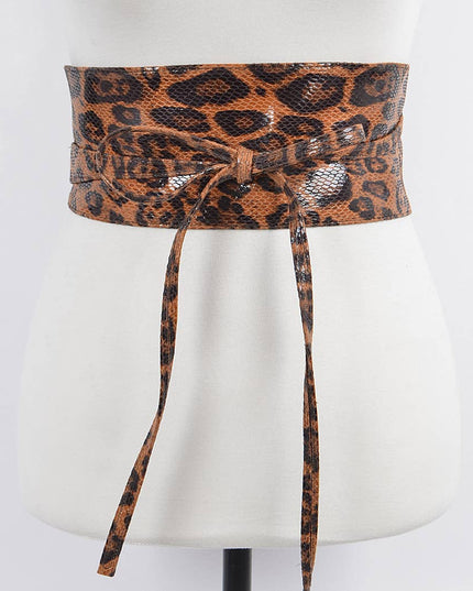 Faux Leo Kimono Belt