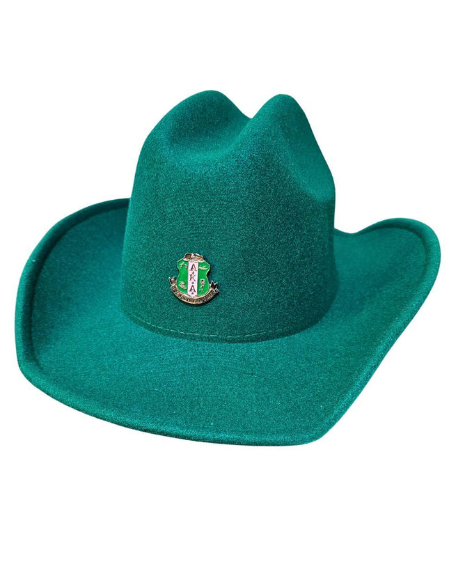Cowboy Hat Green Felt Western Fashion Hat