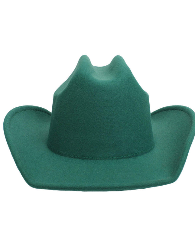 Cowboy Hat Green Felt Western Fashion Hat