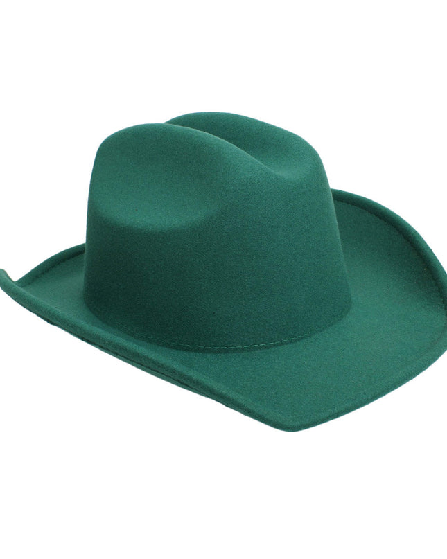 Cowboy Hat Green Felt Western Fashion Hat