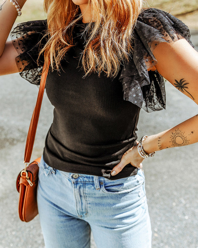 Apricot Dotty Top