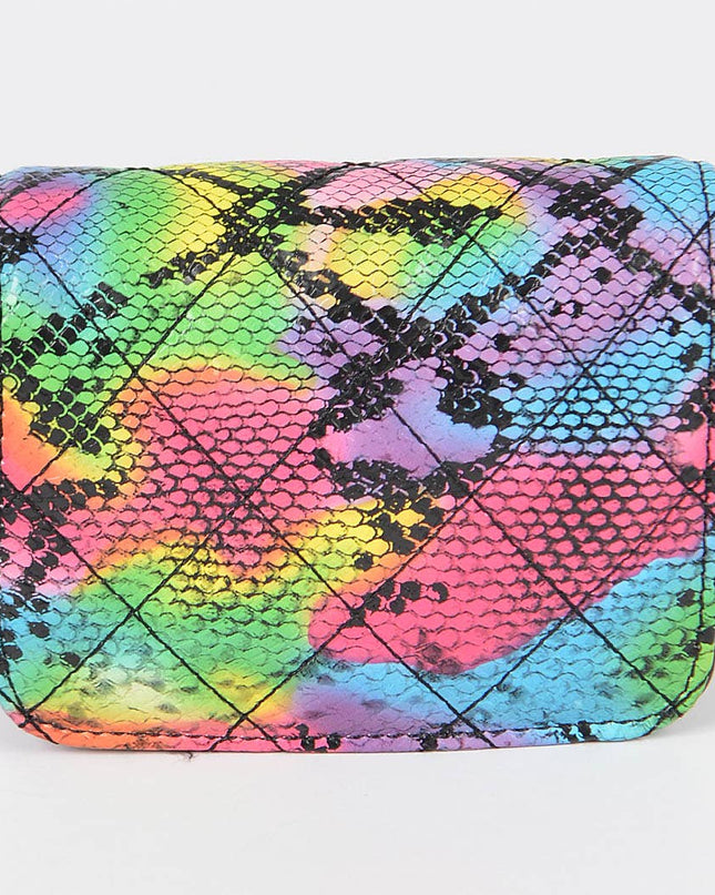 Multi Snake Print Mini Bag