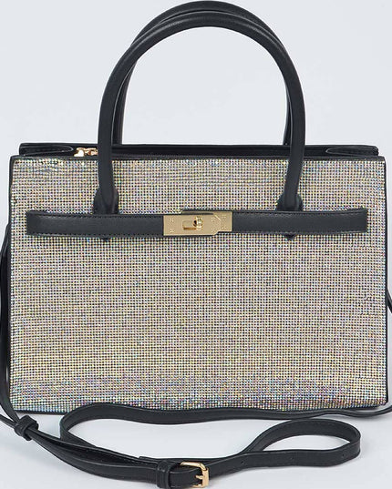 Rhinestone Satchel Bag