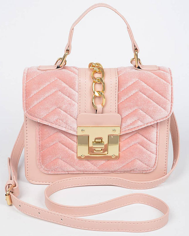 Quilted Velvet Bag
