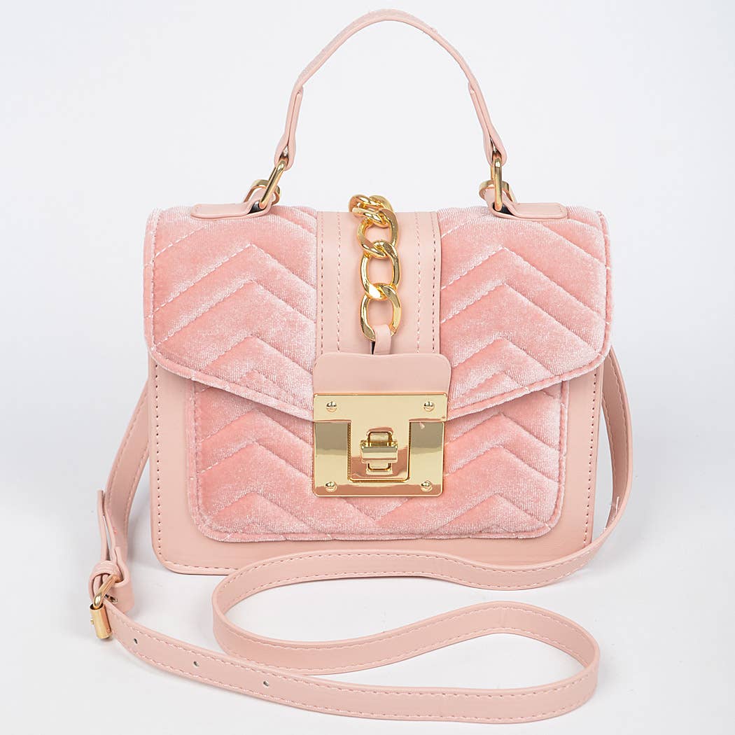 Quilted Velvet Bag