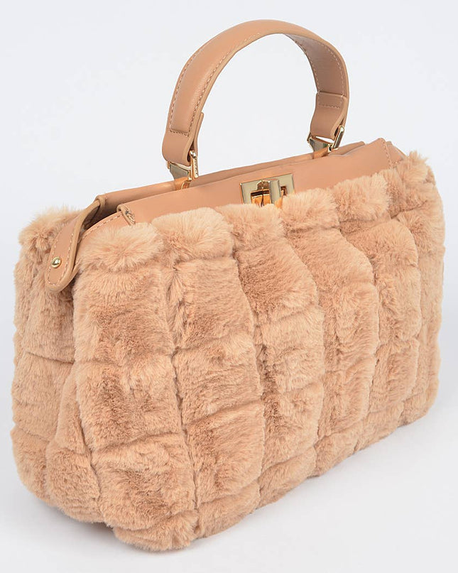 Embossed Fur Bag