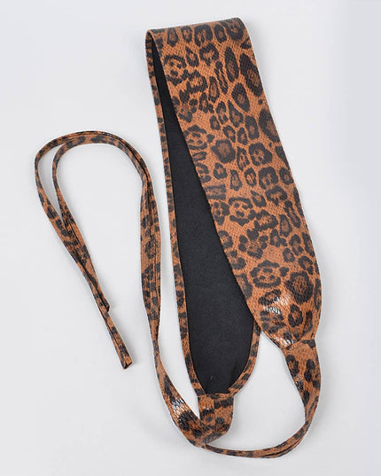 Faux Leo Kimono Belt