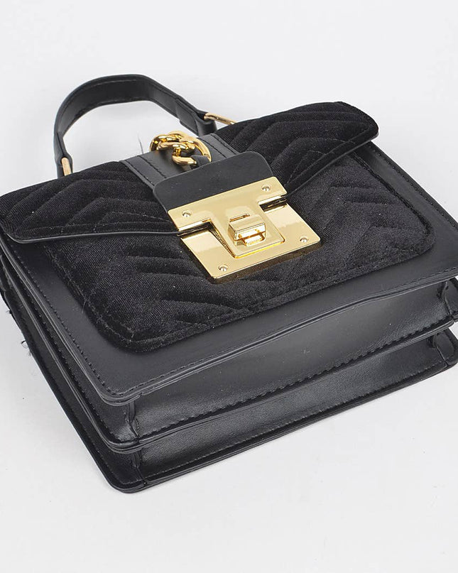 Quilted Velvet Bag