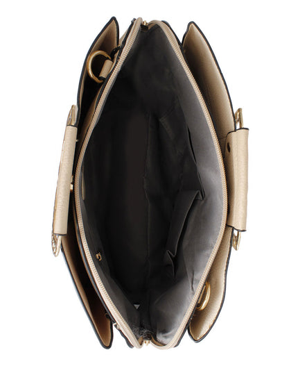 Purse Ivory Rigid Top Handle Handbag for Women