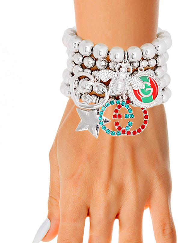 Silver Luxury-Inspired Bracelets