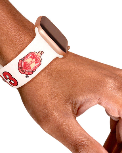 DST Sorority White Red 1913 Watch Band Strap Women