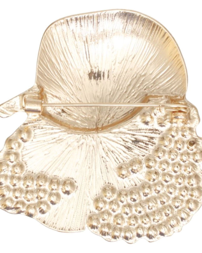 Breast Cancer Supportive Sister Gold Glam Brooch