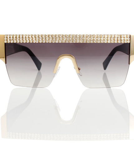 Sunglasses Shield Pave Black Eyewear for Women