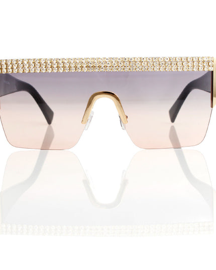 Sunglasses Shield Pave Purple Eyewear for Women