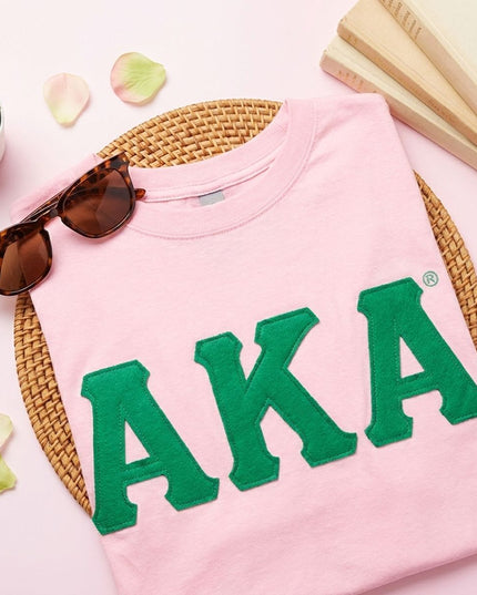 AKA Embroidered Patch M T-Shirt Sorority Apparel