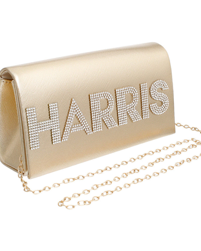 Clutch Harris Campaign Gold Bag for Women