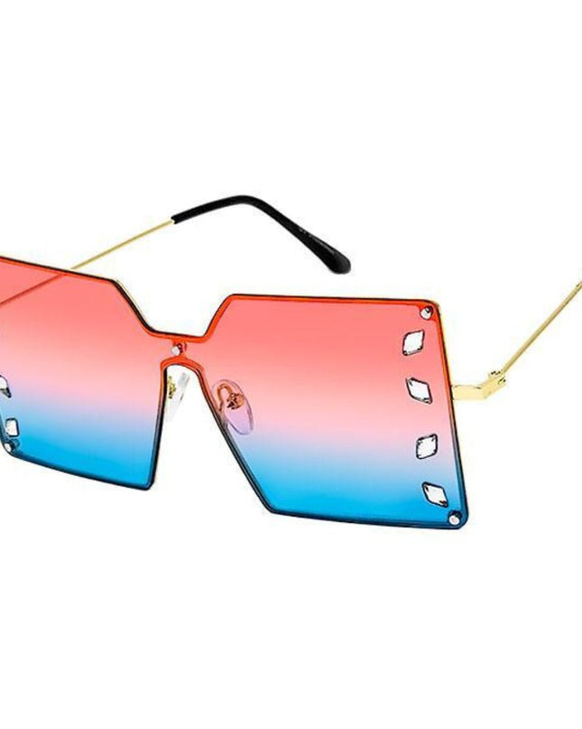 Red Square Stone Sunglasses