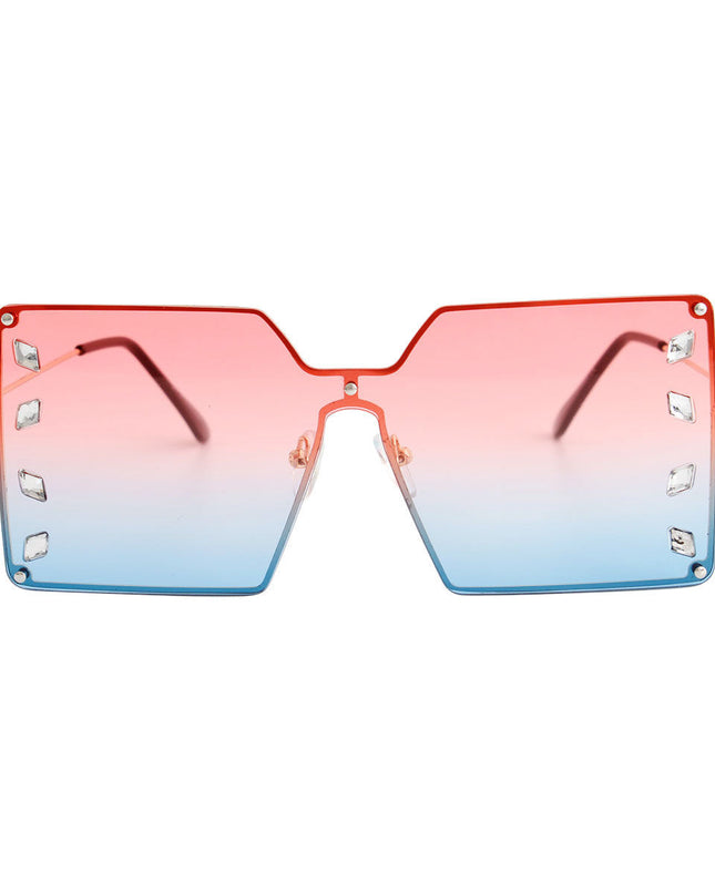 Red Square Stone Sunglasses