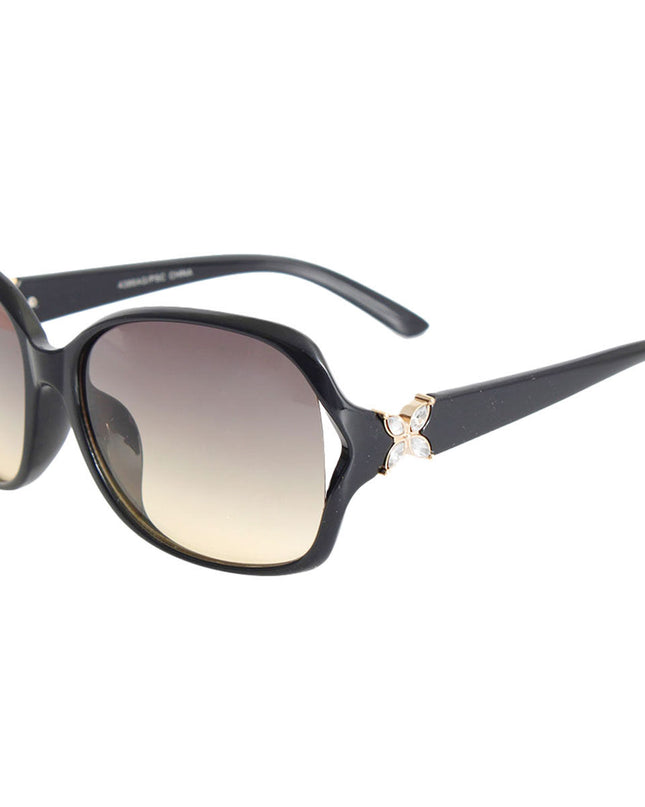 Retro Black Flower Sunglasses