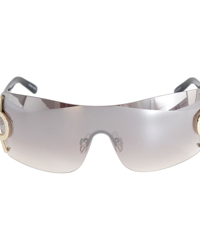 Black Gold Circle Sunglasses