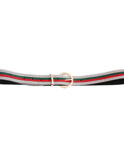 Stripe Savvy: Rhinestone Belt