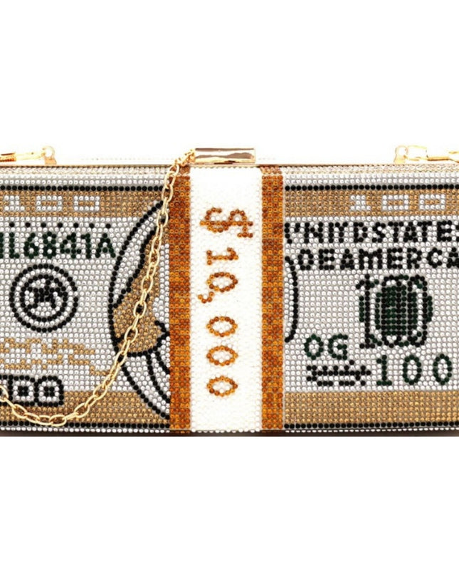 Gold Bling $10K Rectangle Clutch