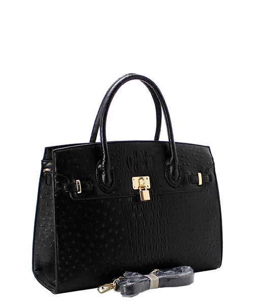 Textured Handbag w/Wallet