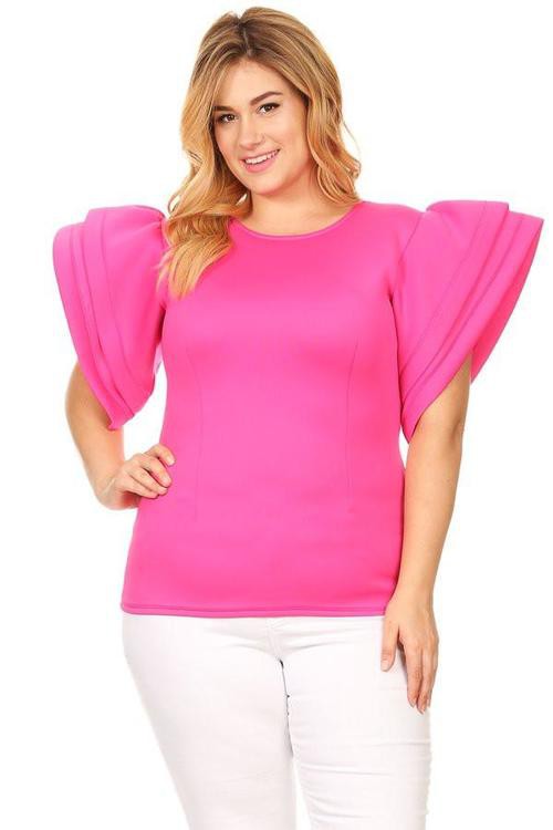 *LaBelle Blouse in Fuchsia