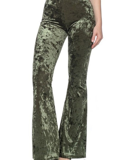 Iced Velvet Pants in Olive