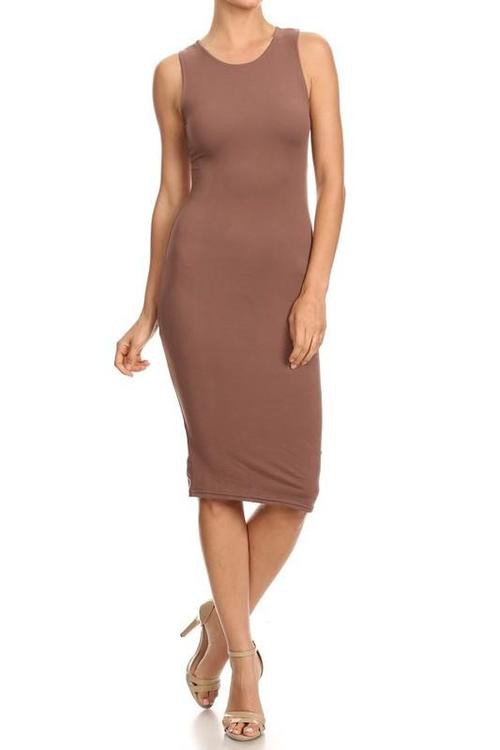 Tank Dress in Taupe