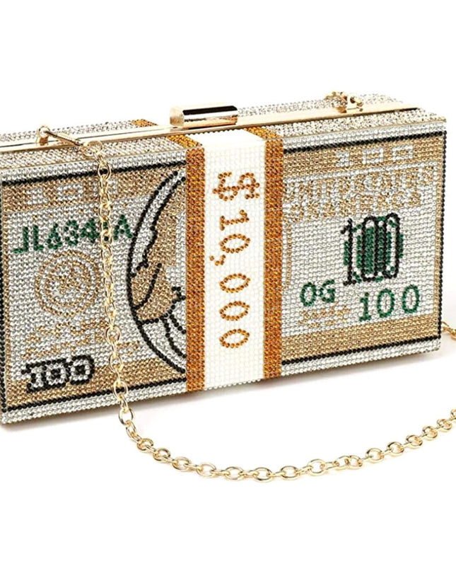 Gold Bling $10K Rectangle Clutch