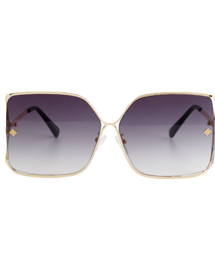 Black Retro Square Sunglasses