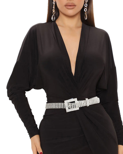 Silver Ball Chain Frame Belt