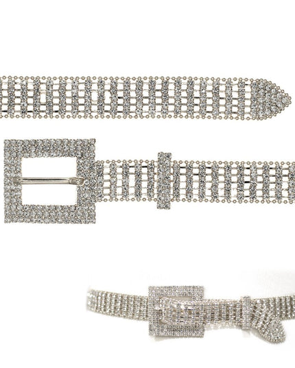 Silver Ball Chain Frame Belt